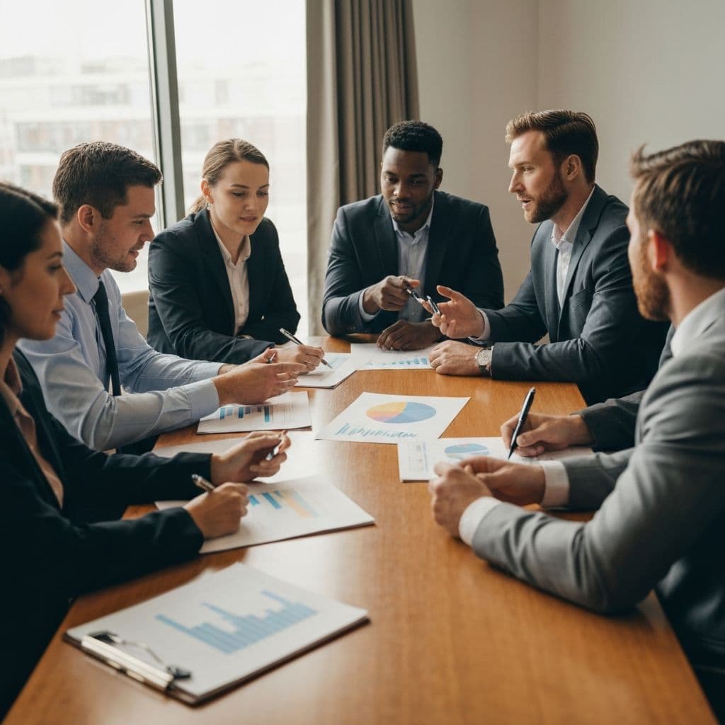 Business strategy meeting