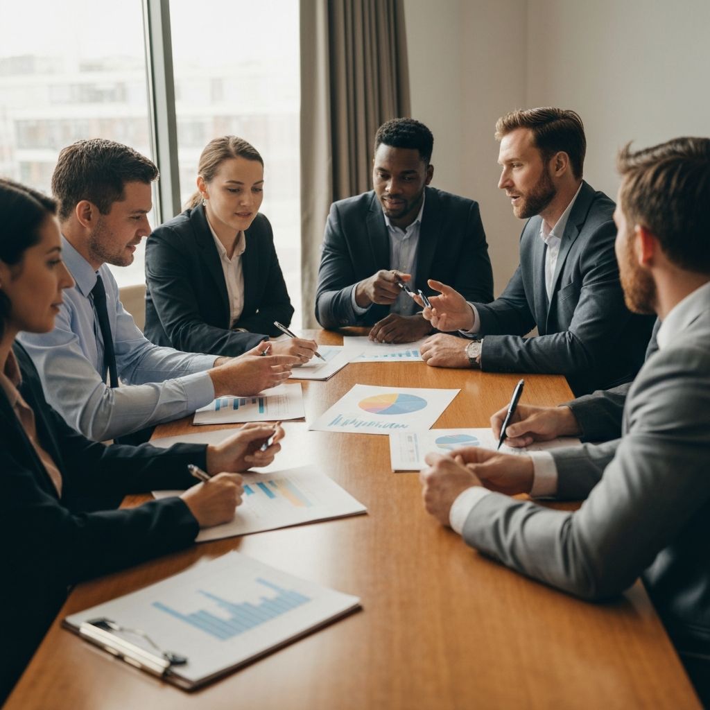 Business strategy meeting